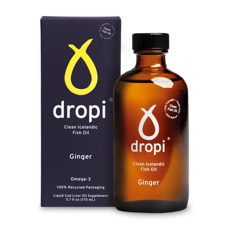 Dropi Clean Icelandic Fish Oil - 170ml (Ginger) Ginger
