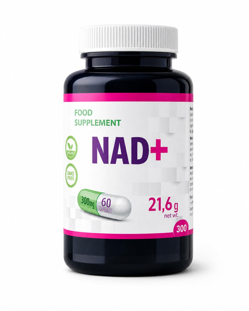 Hepatica NAD+ Nicotinamide Riboside 300mg | 60 Vegan Capsules | 2-Month Supply | Single Ingredient | 3rd Party Lab Tested