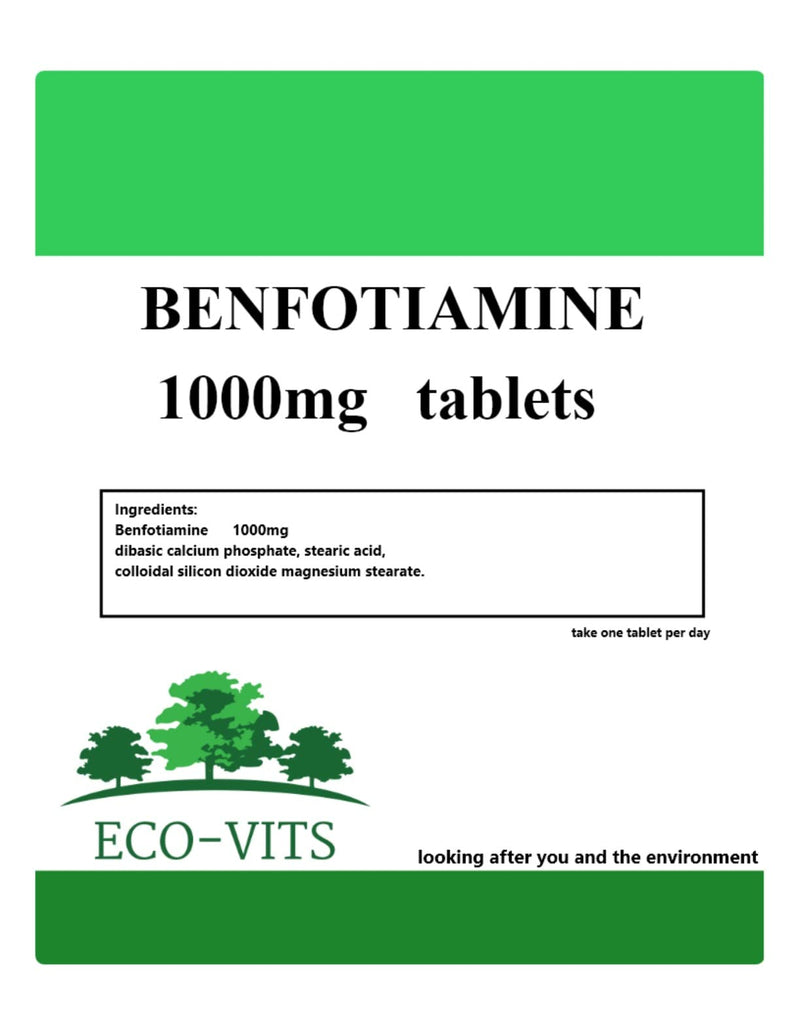 MAX Strength Benfotiamine 1000mg 120 Tablets Supports Healthy Blood Sugar, Nerve & Cardiovascular Health, Antioxidant & Energy Support, High Absorption