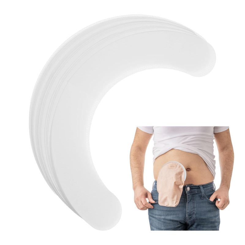 Tape Strips for Stoma Bags, 60pcs Ostomy Barrier Tape Strips for Stoma Bags, Breathable & Skin-Friendly Extenders Skin Barrier Tape - Stoma Care Product for Colostomy, Urostomy, Ileostomy Supplies