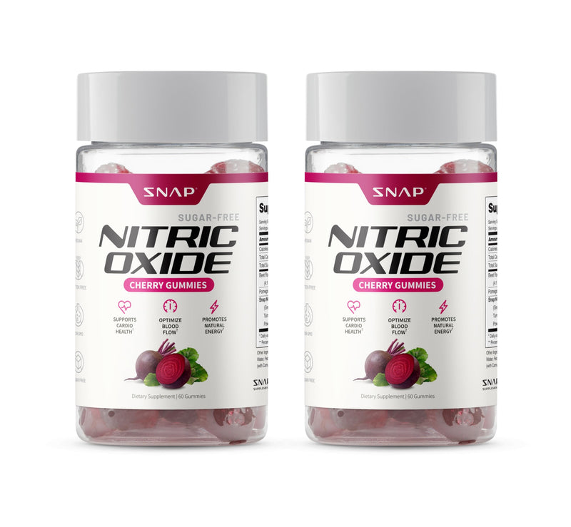 Snap Supplements - Beet Elbows with Nitric Oxide Promotes Healthy Blood Circulation - 120 Gummies