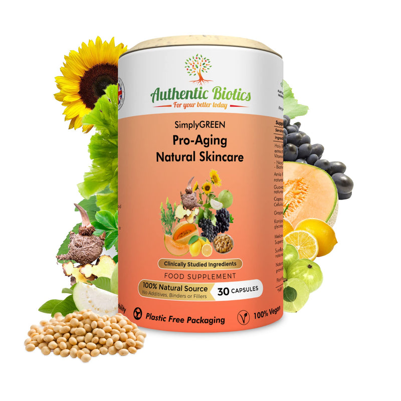 Vegan Collagen Booster – Konjac Root, Melon Extract (SOD) & Flavanols – Skin, Hair & Nail Support – 1 Month Supply – Plant-Based Supplement for Hydration, Firmness & Even Tone