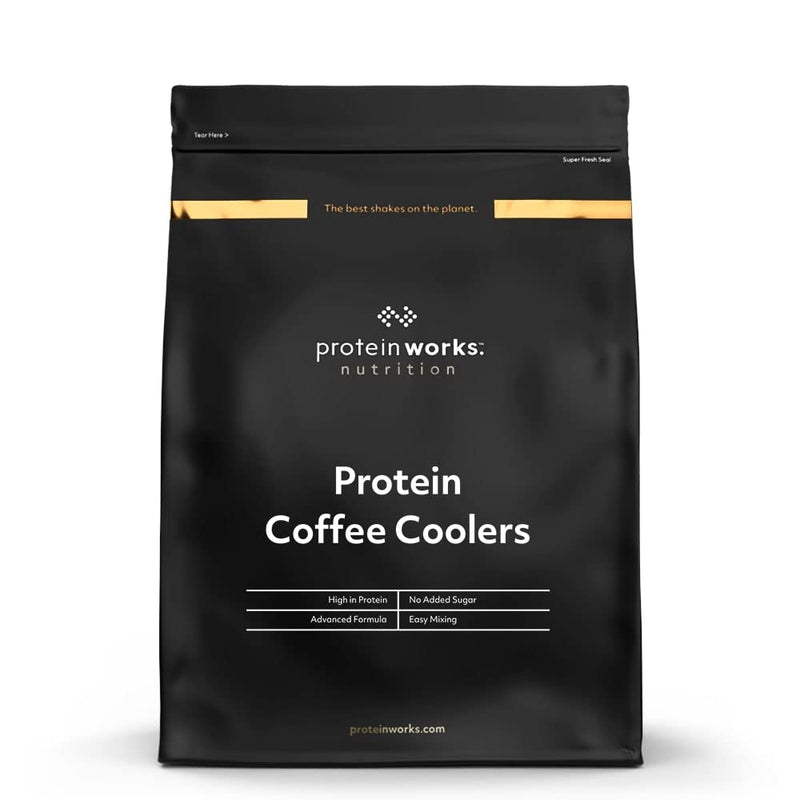 Protein Works - Protein Coffee Coolers | 22g Protein, 120mg Caffeine | Protein Coffee Powder | 16 Servings | Matcha Latte | 500g 500 g (Pack of 1)