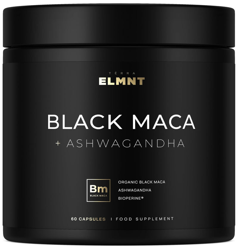 40x Strength Organic Black Maca Root w. Ashwagandha - #1 Highest Potency Maca Root Capsules for Men 40:1 Black Maca Root Powder Extract - 100% Pure Gelatanized Maca Peruana + Ashwagandha for Men Women