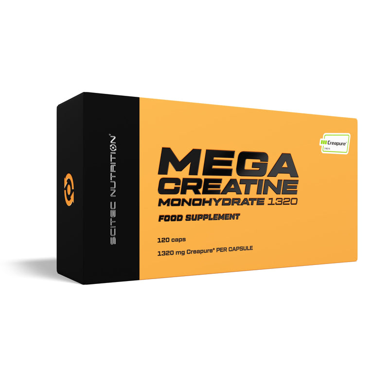 Scitec Nutrition Mega Creatine Monohydrate 1320, Food Supplement Capsules with Creapure® creatine monohydrate, 120 mega Capsules