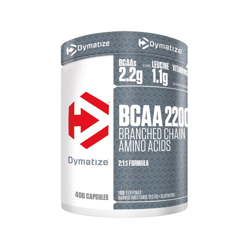 Dymatize BCAA 2200 Caps 400er - Essential Amino acids – leucine, isoleucine, valine 400 count (Pack of 1)