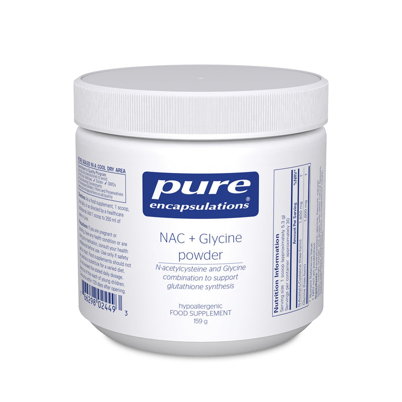 Pure Encapsulations NAC + Glycine Powder - Supports Antioxidant, Liver, Respiratory, and Immune Health - 159g