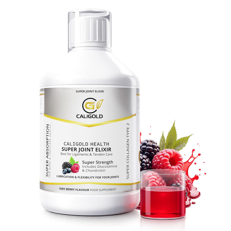 CALIGOLD Health Joint Support Supplement Liquid 500 ml with Collagen, Vitamin C, MSM, Glucosamine & Chondroitin, High-Absorption Formula for Joint Health & Mobility