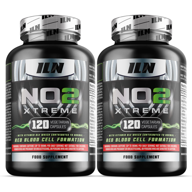 NO2 Xtreme – High Strength 5,070mg Nitric Oxide Supplements for Men & Women – Nitric Oxide Booster Pre Workout Tablets with L Arginine (240 Vegetarian Capsules) 120 count (Pack of 2)