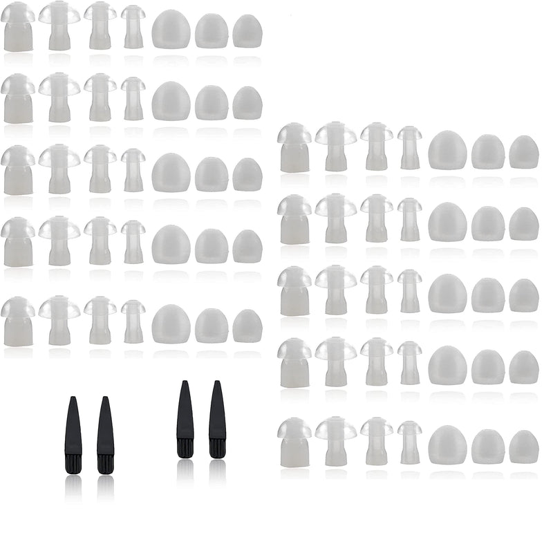 Hearing Aid Domes - Universal Domes for Hearing Aids - Sizes Small, Medium, Large & X-Large Earbud Replacements and BTE Hearing Sound Amplifiers, 2 Pack 1 count (Pack of 78)