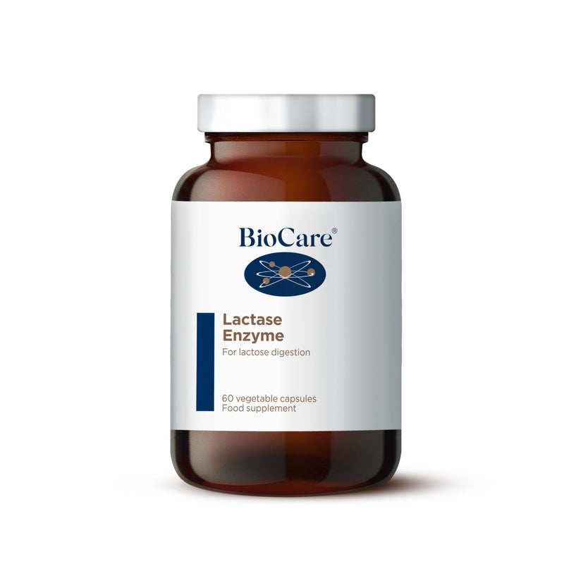BioCare Lactase Enzyme - High Potency Capsules for Improved Lactose Digestion - Suitable for Vegetarians & Vegans - 60 Capsules 60 count (Pack of 1)
