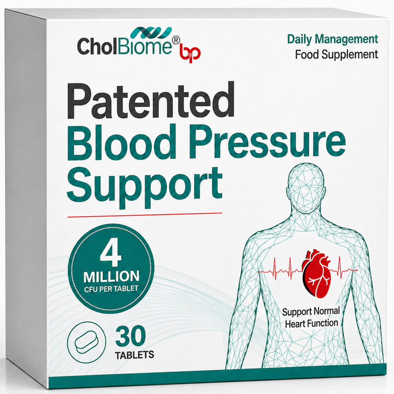 BP Tablets - 30 Tabs, 4 Billion CFU/Serving Source Capsules, Probiotic Blood Pressure Control Supplement, Helps Lowering Cholestrol, Probiotics for Gut Health
