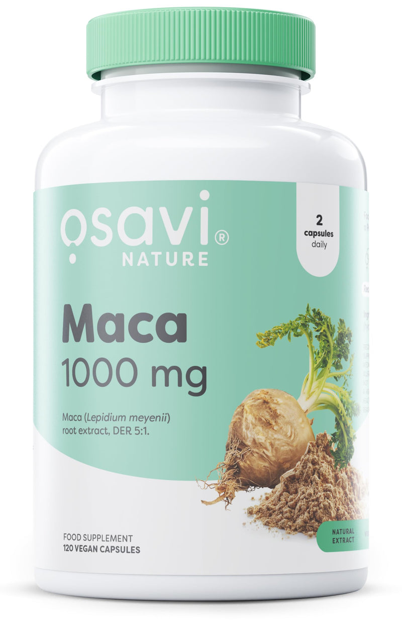 Osavi Maca 1000 mg – 120 Vegan Capsules | Peru–Grown Maca Root Extract for Sexual Health & Vitality | Supports Sexual Performance, Desire, and Overall Wellbeing 120 count (Pack of 1)