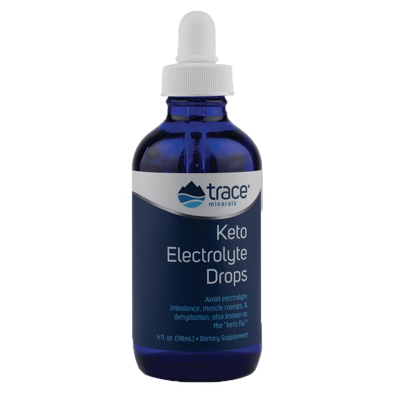 Trace Minerals | Keto Electrolyte Drops | Sugar Free Full Spectrum Electrolytes for Sustained Energy | Gluten Free, Vegan | 24 Servings