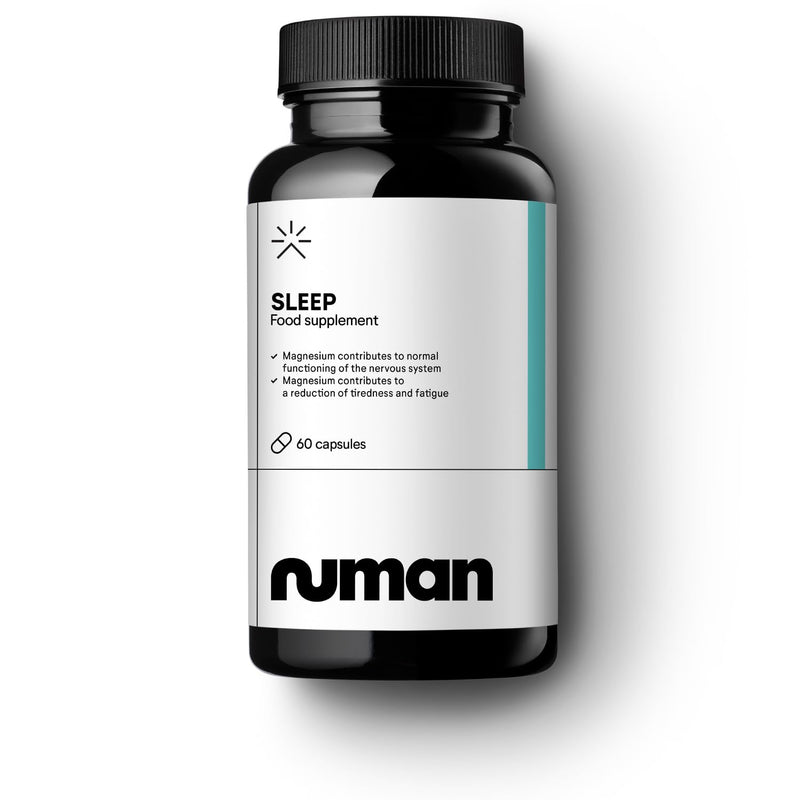 Numan Sleep Deep Support – 60 Vegan Capsules with Chamomile, L-Theanine, Magnesium Citrate - Night-time Support, Made in UK