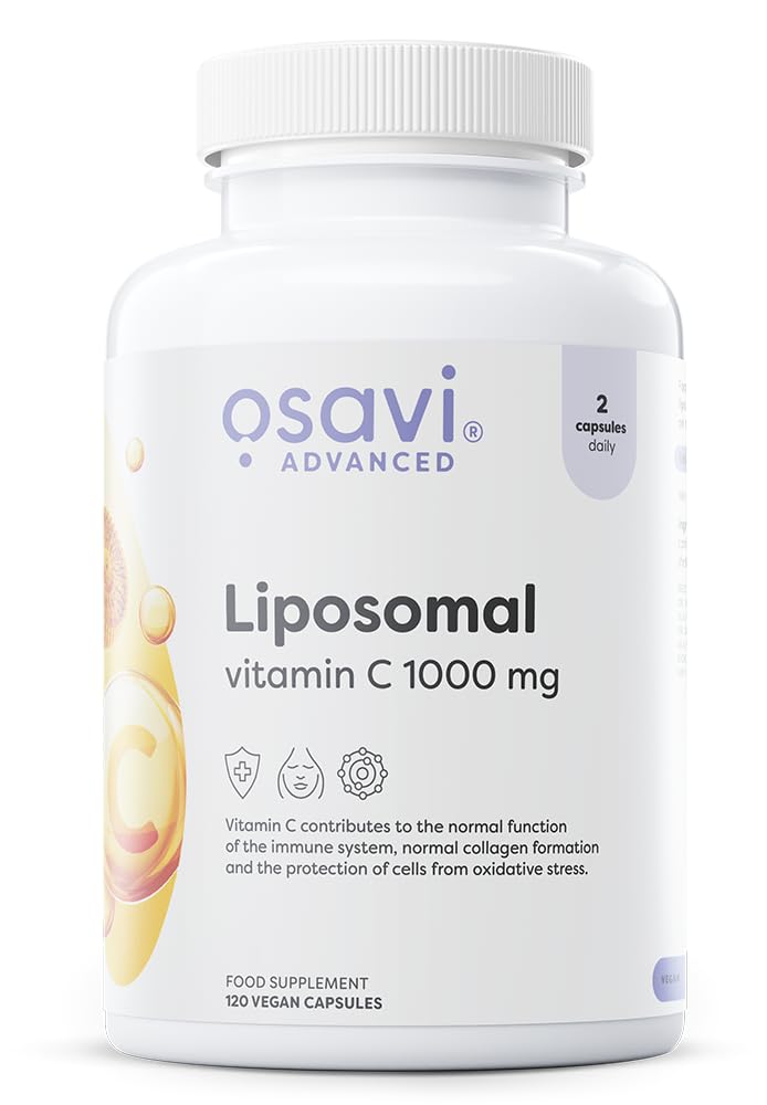 Osavi Liposomal Vitamin C – 120 Vegan Capsules | Liposomal Vitamin C (Liposovit®–C) for Enhanced Absorption | Supports Immune Function, Collagen Formation, and Energy Metabolism
