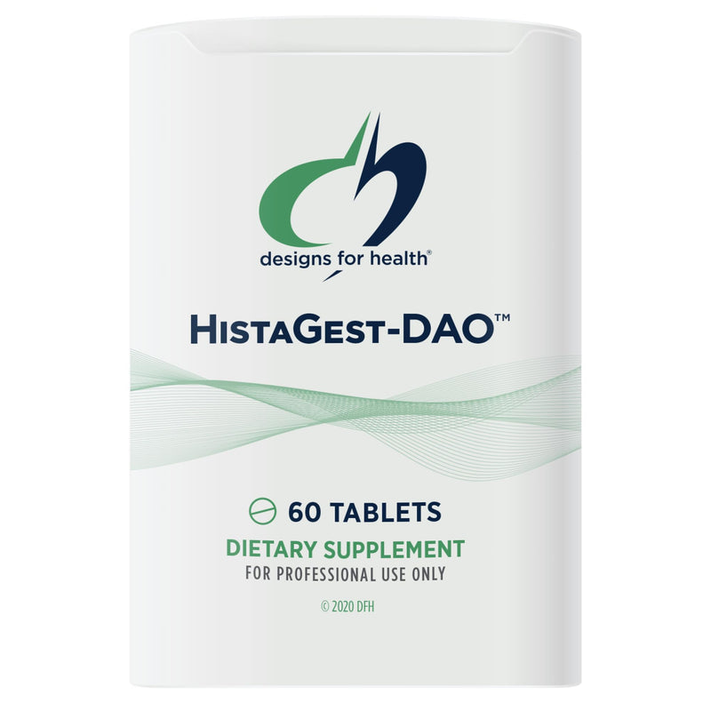 Designs for Health HistaGest-DAO - Diamine Oxidase DAO Enzyme to Support Digestion of Histamine-Containing Foods - 20,000 HDU DAO Diamine Oxidase Enzymes (60 Gastro-Resistant Tablets)