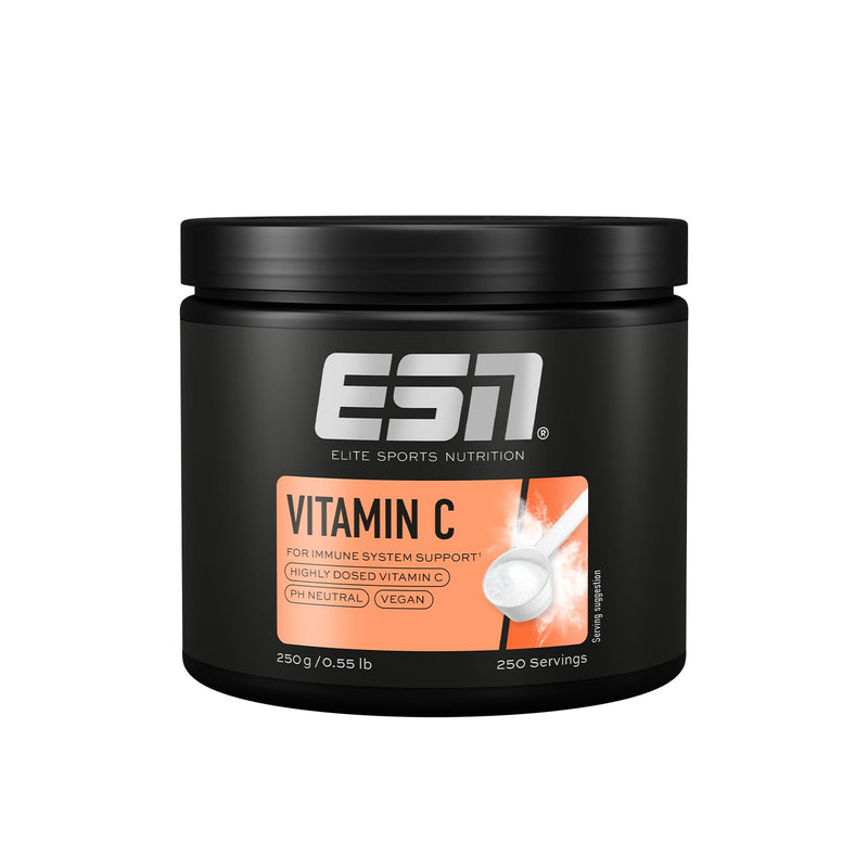 ESN Buffered Vitamin C Powder, 250 g, 0.55 lbs, 250 Servings - Made in Germany, Laboratory Tested 250 g (Pack of 1)