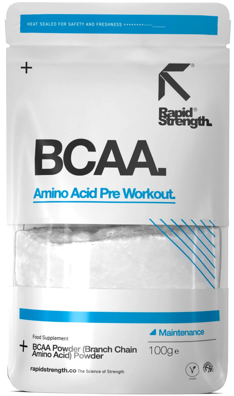 BCAA Powder - Intra Workout Amino Acid Recovery Drink - Branched Chain Amino Acids Supplement - Pre Workout Supplement for Energy 100G