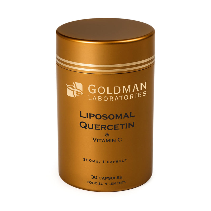 Liposomal Quercetin Supplement 250mg - 30 High Absorption Vegan Capsules with Vitamin C for Immune System & Antioxidant Support - Advanced Flavonoid Complex for Seasonal Wellness