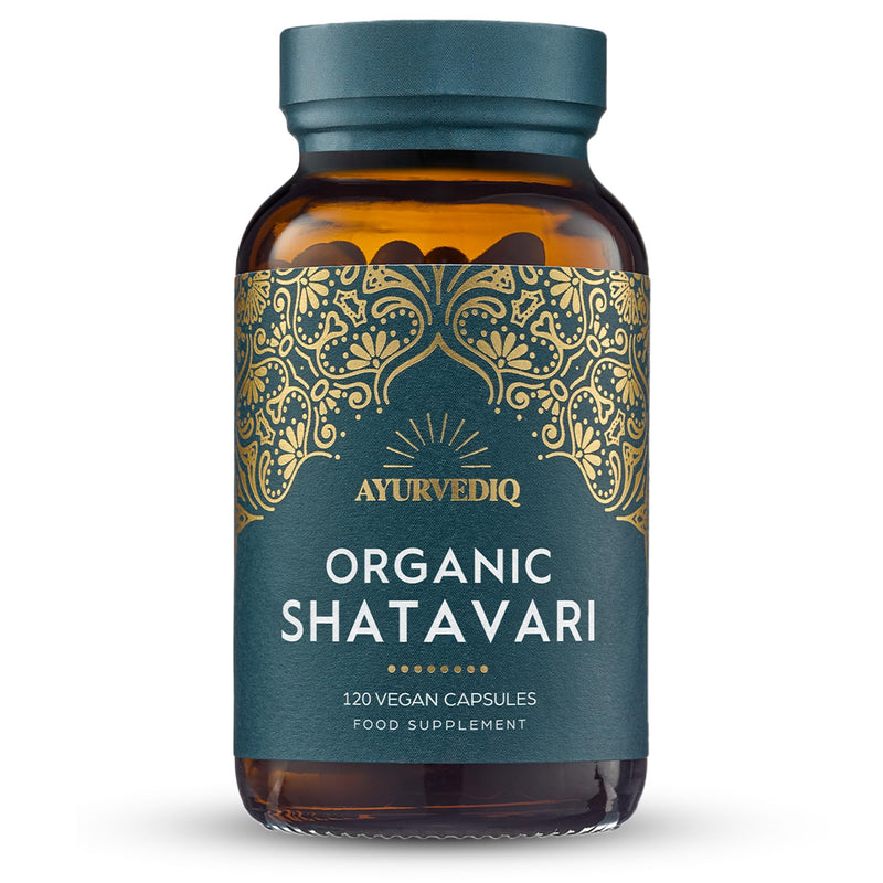 Organic Shatavari Capsules 120, 500mg – Natural Pure Shatavari Powder for Breast Milk, Hormone Balance for Women – Soil Association Certified - Vegan Ayurveda Products 120 count (Pack of 1)