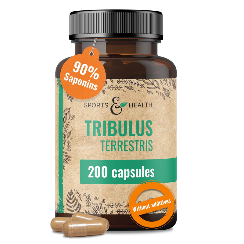 Tribulus Terrestris Capsules – 200 Capsules – Standardised to 90% Saponins – Vegan – No Additives