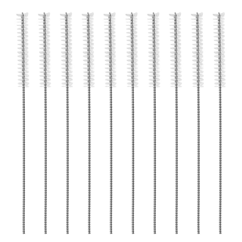 SG Store 10Pcs 2.5mm Hearing Aid Tube Brush Hearing Aid Cleanings Kits Aid Vent Brush for Cleanings Dredging Ventilation Hole Sound Guide Tube 60mm Length