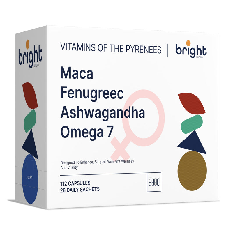 Andean Maca, Fenugreek, Ashwagandha, Omega 7 - SmartAbsorb™ | for Energy, Vitality & hormonal Balance | 28 Daily sachets