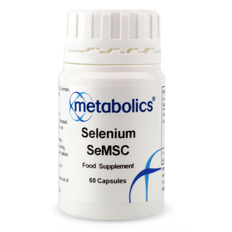 Selenium Methylselenocysteine (Pot of 60 Capsules) | Providing 200MCG of Selenium Per Capsule | Supporting Health Hair & Nails - Made in The UK