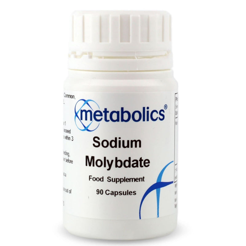 Sodium Molybdate 1mg – 90 Vegan Capsules | High-Strength Molybdenum Supplement | Supports Enzyme Function & Detoxification | UK Made | Metabolics