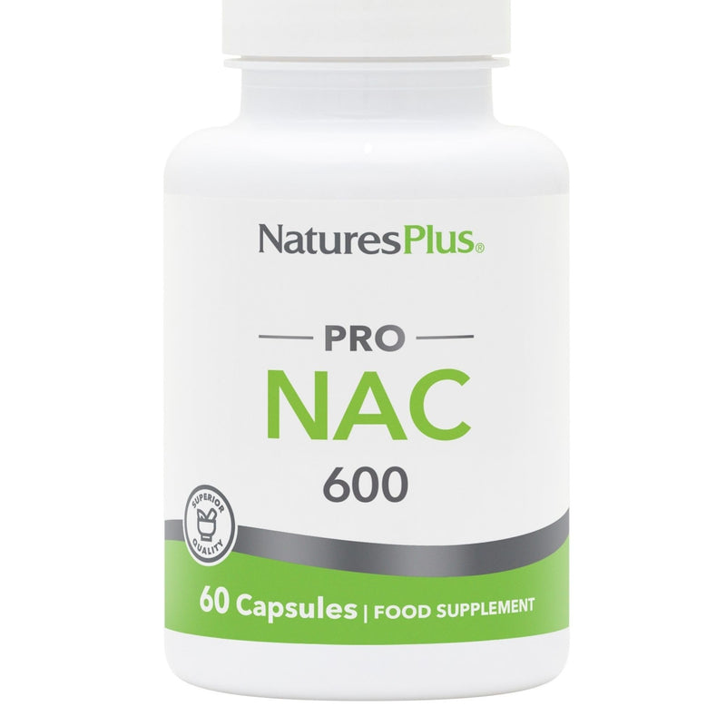 NaturesPlus PRO NAC 600 mg - High Strength N Acetyl Cysteine Supplement, Easy to Swallow, One a Day - Vegetarian, Gluten Free - 60 Capsules 60 count (Pack of 1)