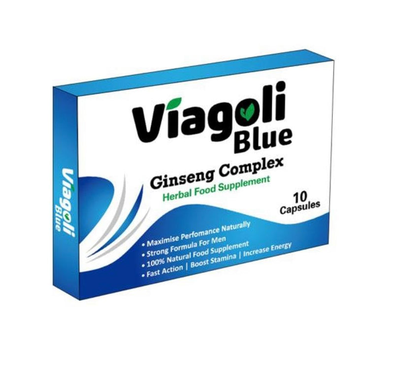 Blue Ginseng Capsules 10 Count | 20% Ginsenosides, 100% Natural Herbal Supplement | Premium Ginseng Complex for Energy Boost & Men’s Health | Enhance Vitality & Wellness
