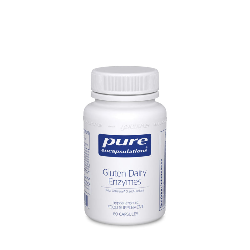 Pure Encapsulations Gluten Dairy Enzyme - Digestive Support for Gluten and Diary, 60 Capsules