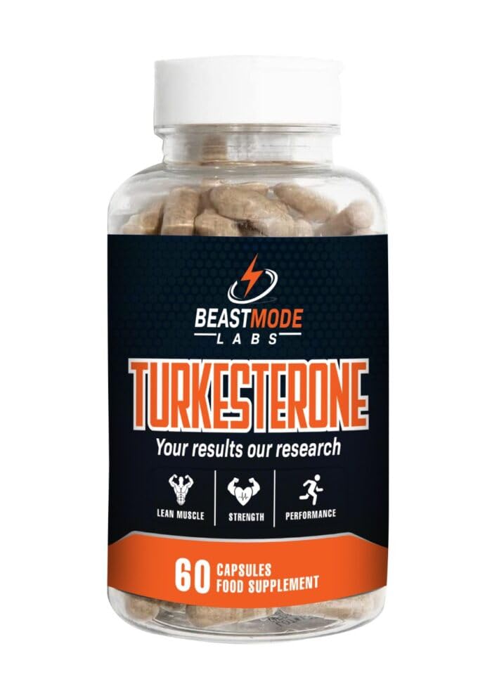 Turkesterone 60 caps 500mg Daily - Natural Anabolic Supplement for Enhanced Muscle Growth and Performance- Boost Circulation, Performance & Muscle Recovery - Pure Active Ingredient