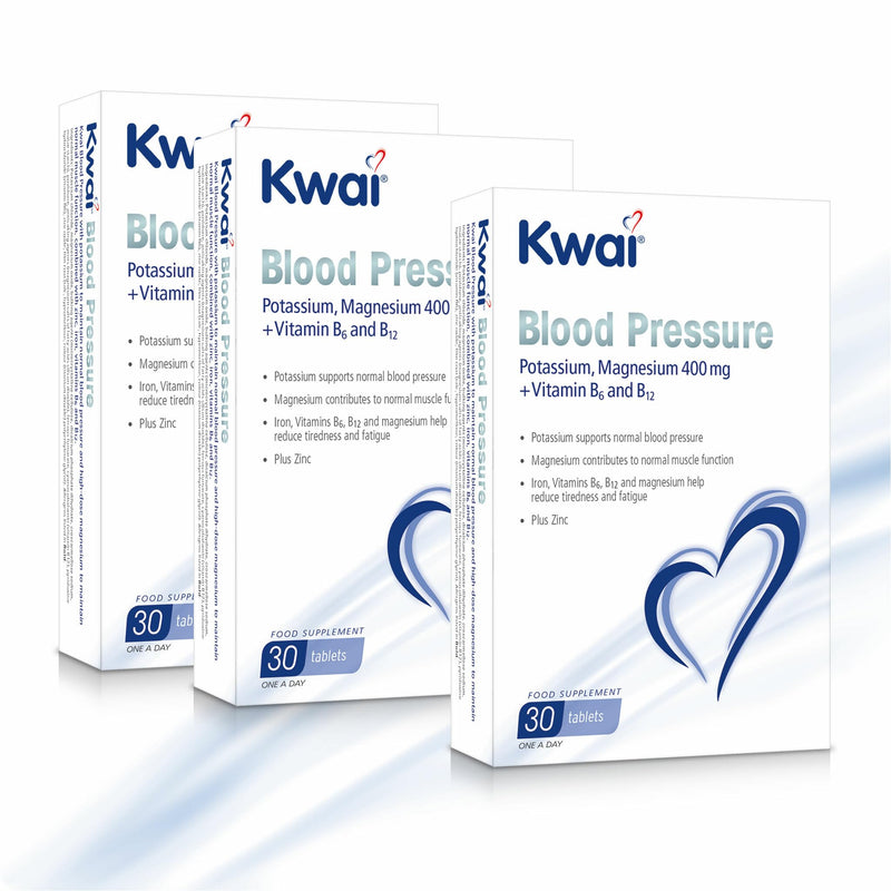 30 Tablets (Pack of 3) – Potassium Supports Normal Blood Pressure – Magnesium Contributes to Muscle Function – One A Day Supplement Pack of 3 - 90 count
