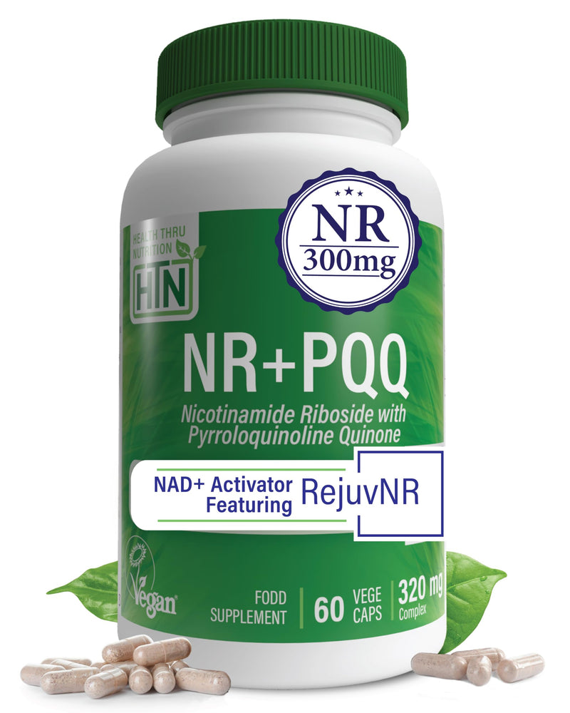 NR with PQQ | 300mg Nicotinamide Riboside + 20mg PQQ | Mitochondria Maximizer | Non-GMO | Pack of 60