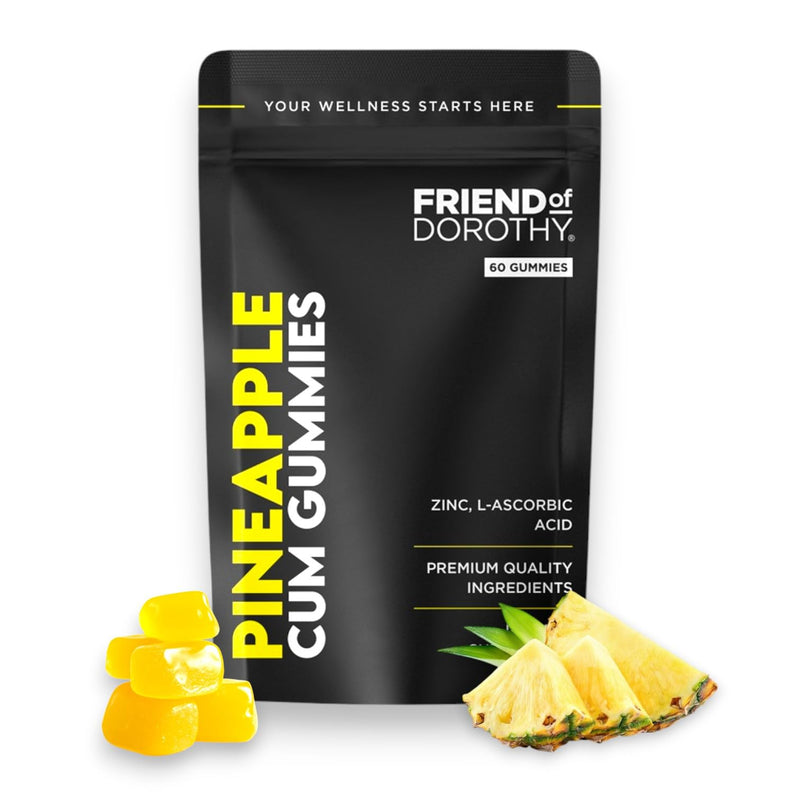 Pineapple C*M Gummies Improves Sperm Volume and Load Semen Volume Supplement - 60 Capsules - 1 Month Supply Pineapple