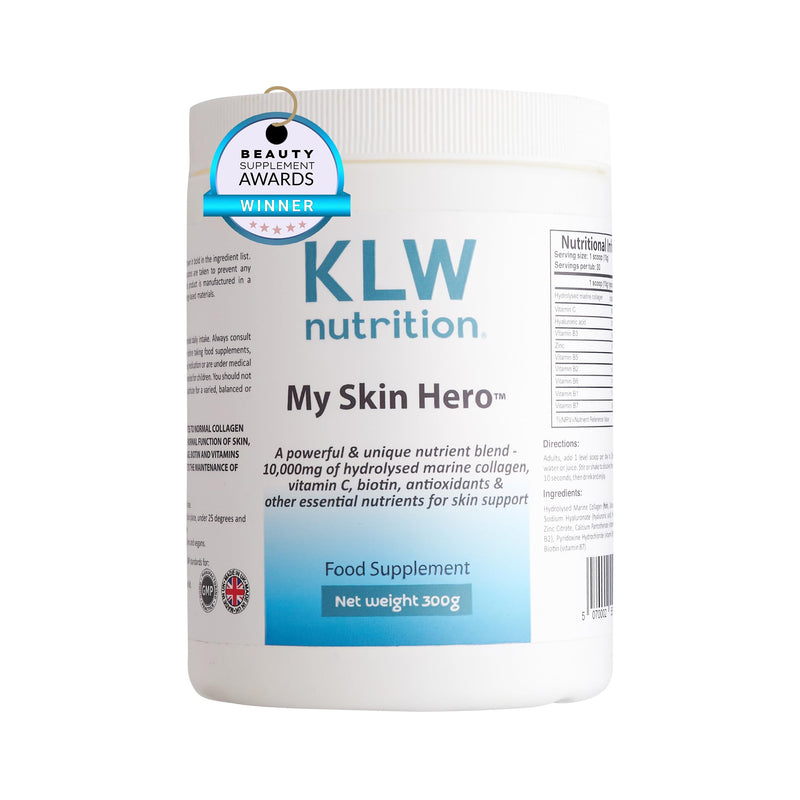 Premium Marine Collagen Powder - with Vitamin C, B-Complex, Biotin, Hyaluronic Acid - No fillers, sweeteners or additives - Healthy Skin & Joints - New Improved Formulation - 1-2 Months Supply