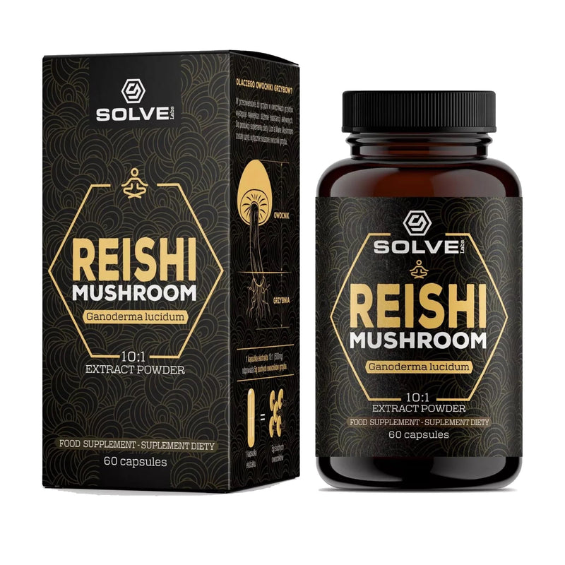 ● Premium Reishi Mushroom Capsules ● 51% Beta-D-Glucans ● 10:1 Concentrate ● No Fillers & Additives ● Vegetarian & Kosher ● 60 Capsules ● 1 Month Supply