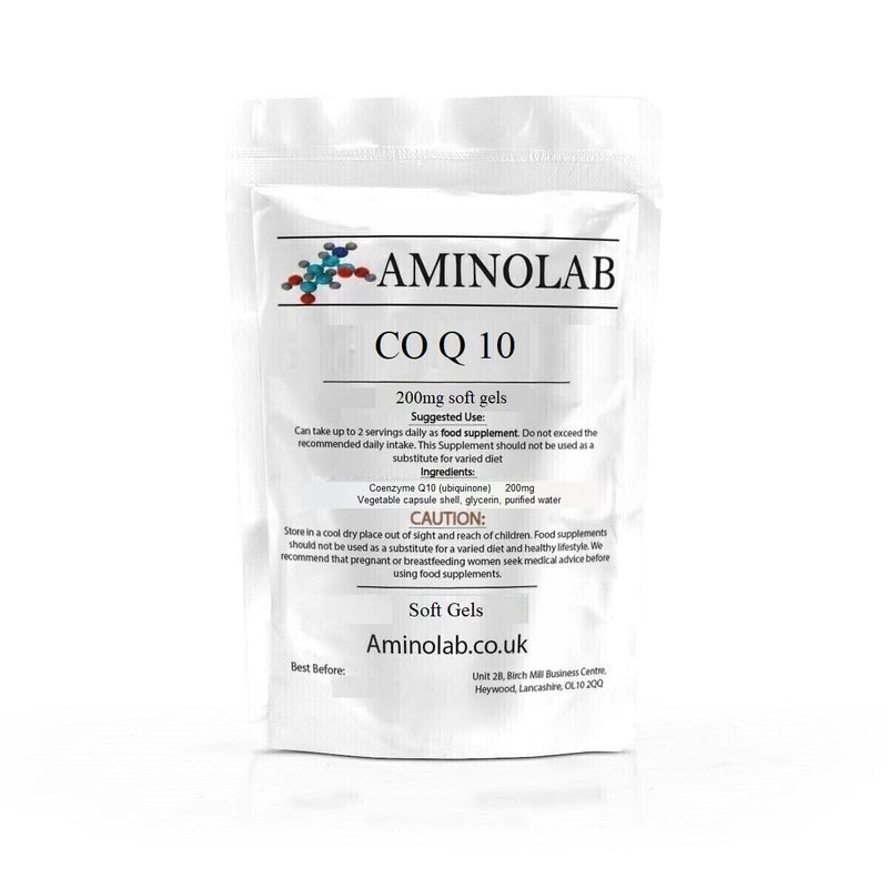 Aminolab - CO Enzyme Q10 (COQ10) 200mg 365 Soft gels