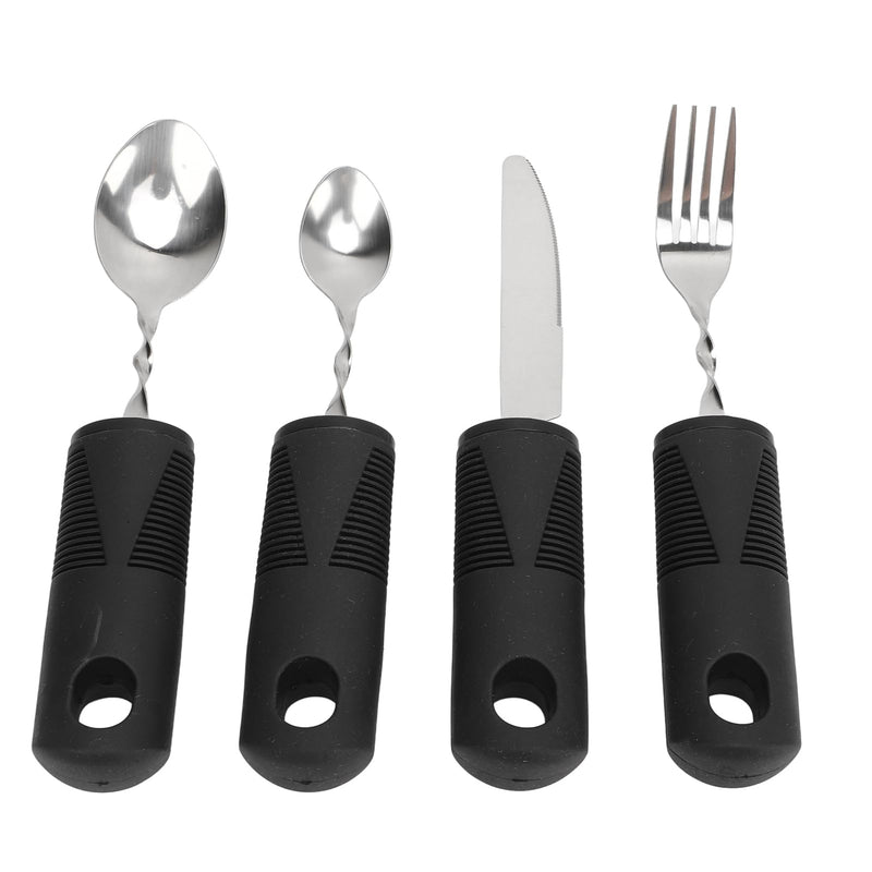 Weighted Silverware for Parkinsons Patients Arthritic Aid Hand Tremor Spoon Fork Knife Adaptive Utensil Set