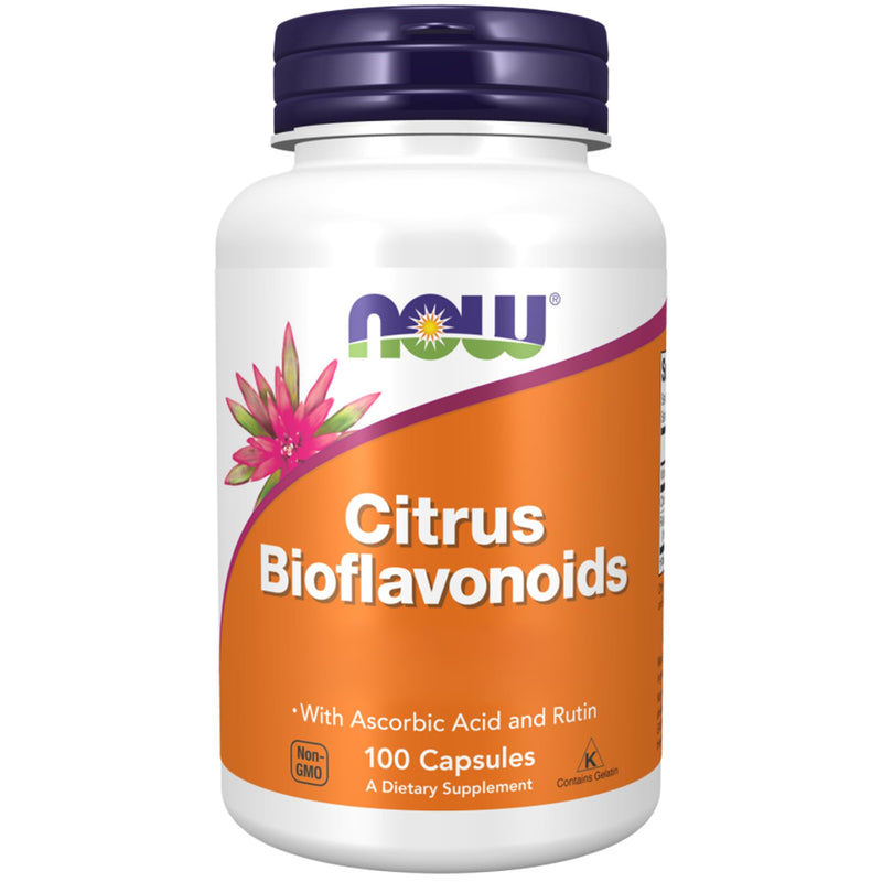 Now Food, Citrus Bioflavonoids, with Vitamin C and Rutin, 100 Vegan Capsules, Soy-Free, Gluten-Free, Vegetarian 100 count (Pack of 1)