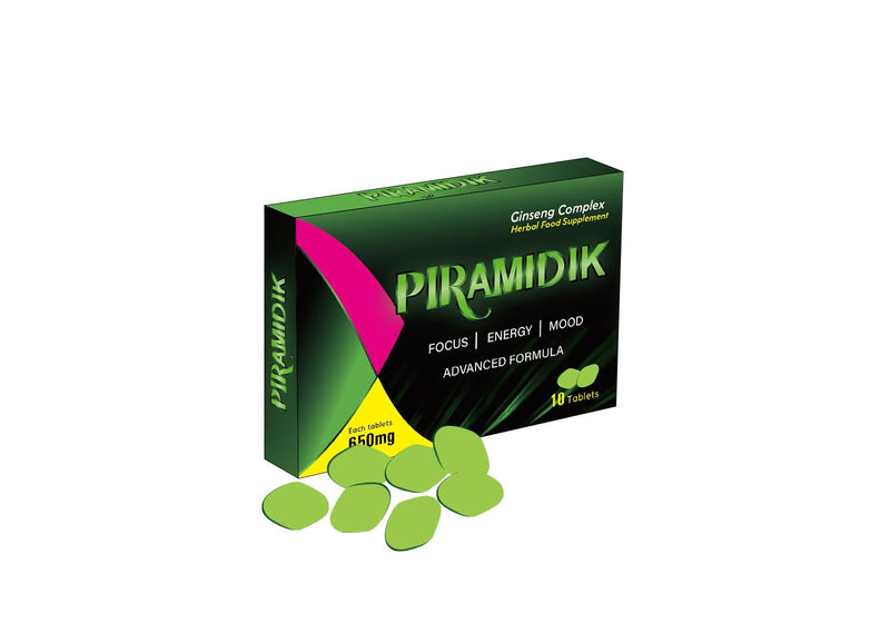 NEW PIRAMIDIK 10 Pills 650mg - Stronger & Harder Enhanced Strength & Firmness for Men - Designed to Boost High Stamina, Performance & Natural Male Enhancing Food & Herbal Supplement