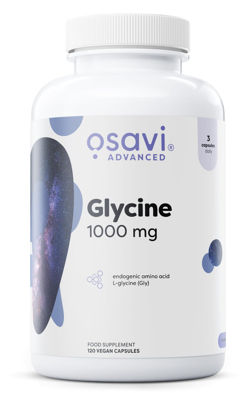 Osavi Glycine 1000mg – 120 Vegan Capsules | High–Potency Glycine for Cognitive & Sleep Support