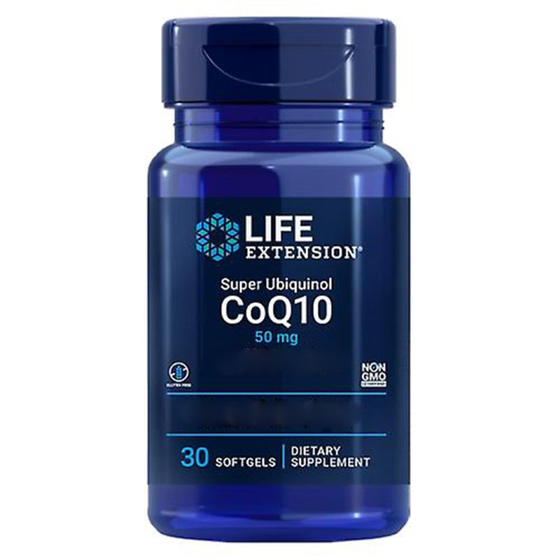 Life Extension Super Ubiquinol, Enhanced Mitochondrial Support, 50mg, Kaneka-Ubiquinol, 30 Softgels, Gluten Free, Soy Free, Non-GMO