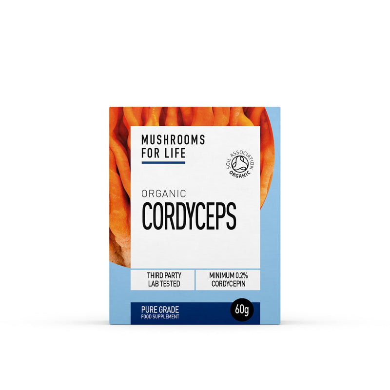 Organic Cordyceps Supplement - Mushroom Superfood Supplenmt - Cordyceps Mushroom Complex - Pure Grade Extracts, No Binders (60 Grams) 60 grams