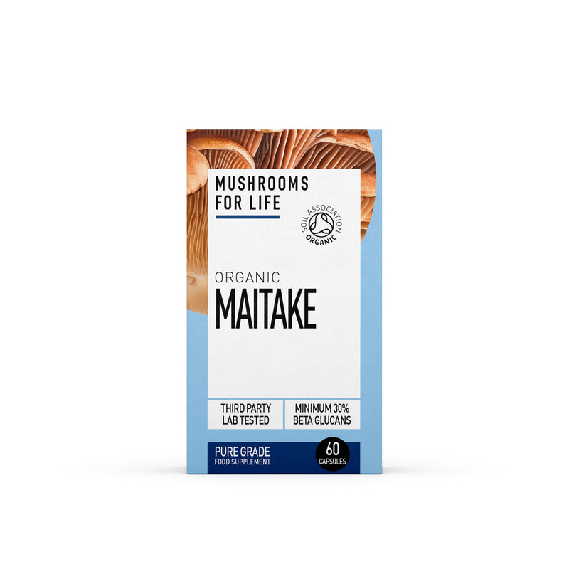 Organic Maitake Supplement - Mushroom Superfood Supplenmt - Maitake Mushroom Complex - Pure Grade Extracts, No Bindes (60 Capsules) 60 capsules