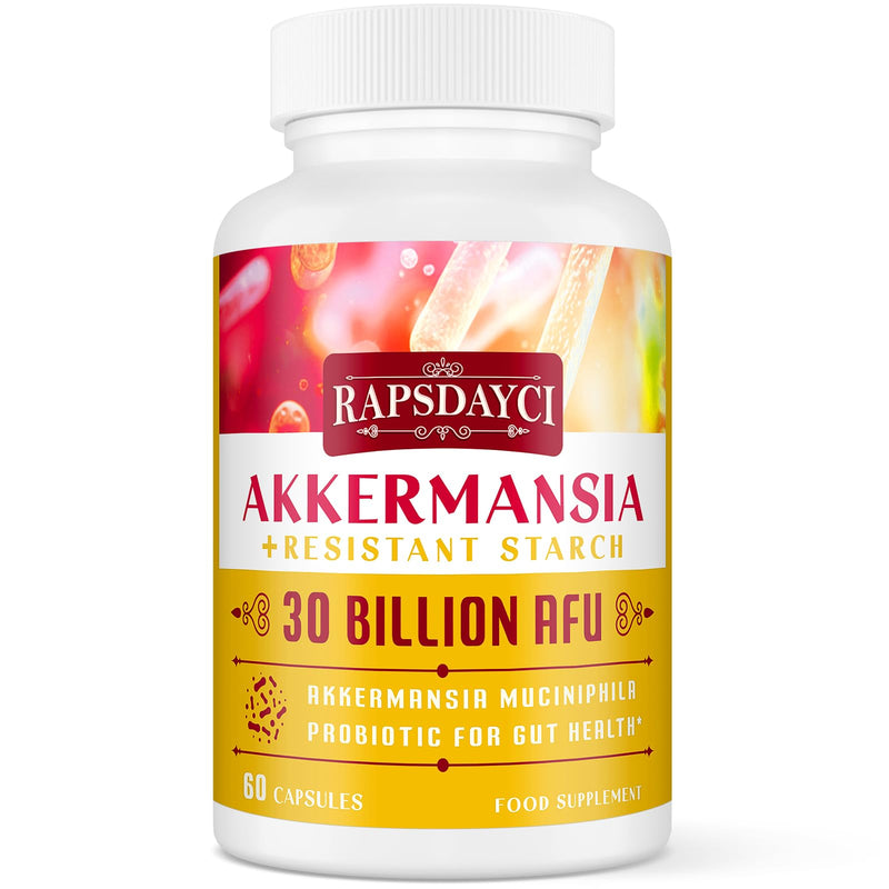 30 Billion AFU Akkermansia Muciniphila, Probiotic for Gut Health & Digestive, Most Potent Probiotic Supplement, A Live Akkermansia Supports Gut Lining & GLP-1, for Women & Men (60 Count (Pack of 1)) 60 count (Pack of 1)