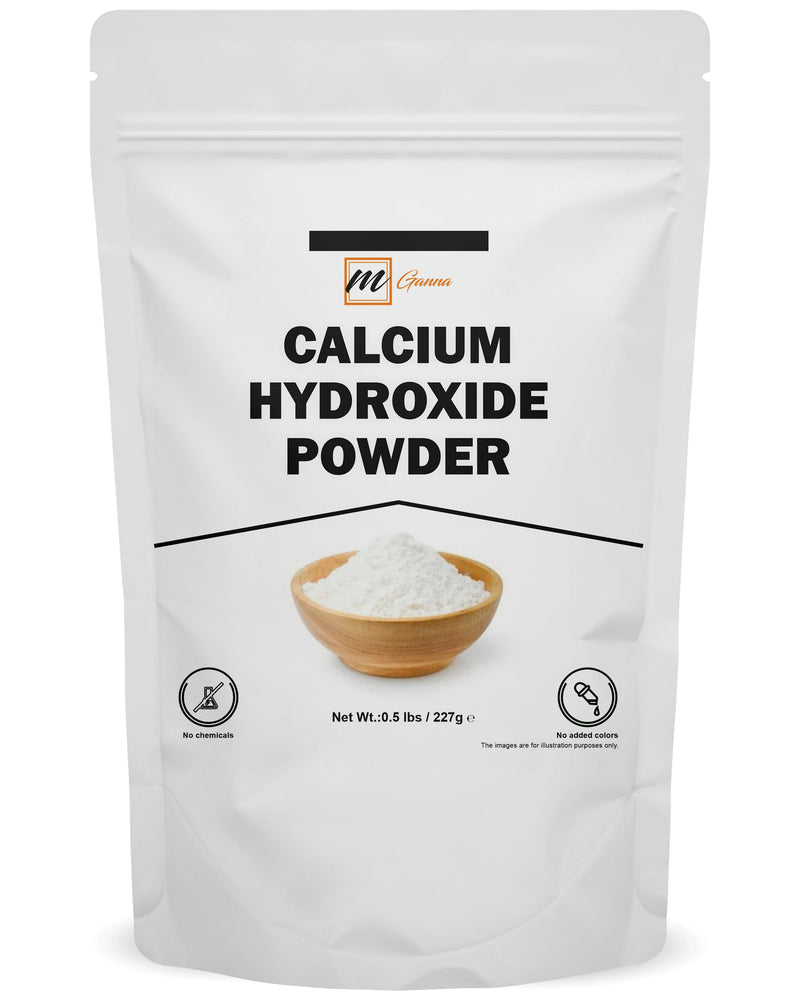 100% Natural Calcium Hydroxide Powder 227 GMS / 0.5 LBS for Creams, Lotions and Cosmetic Formulations