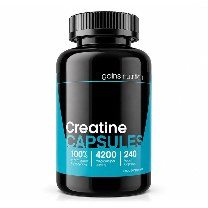GN Creatine Capsules | 240 Creatine Monohydrate Capsules for Men & Women | High Strength 4200mg Creatine-Monohydrate Per Serving | Non-GMO, Gluten & Filler Free 240 count (Pack of 1)